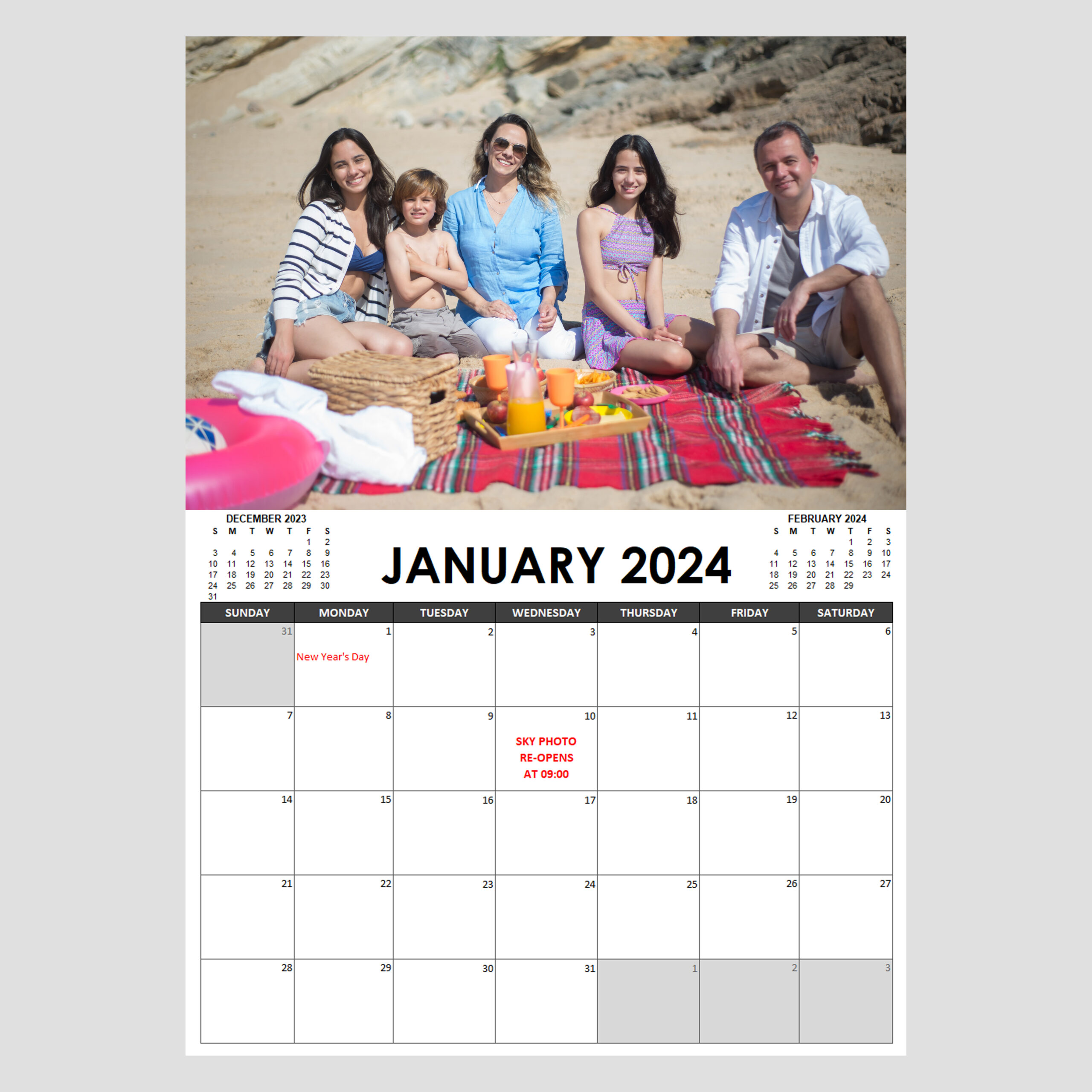 PERSONALISED WALL CALENDARS (12 PAGES) EC Buy Corporation